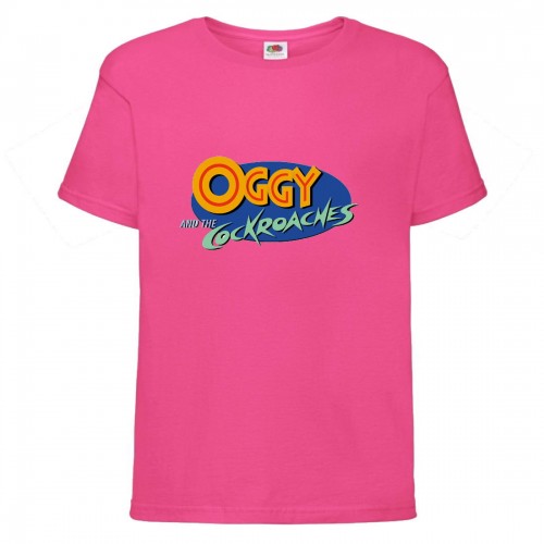 Футболка детская Огги и тараканы (Oggy and cockroaches) розовая (top OG pnk5) 104 см Футболка детская Огги и тараканы (Oggy and cockroaches) розовая (top OG pnk5) 104 см