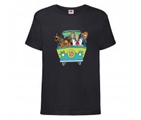 Футболка детская Скуби-Ду (Scooby-Doo) черная 164 см Футболка детская Скуби-Ду (Scooby-Doo) черная 164 см