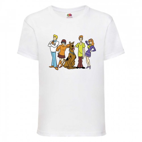 Футболка детская Скуби-Ду 1 (Scooby-Doo) белая 140 см Футболка детская Скуби-Ду 1 (Scooby-Doo) белая 140 см