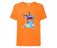 Футболка детская Огги и тараканы (Oggy and cockroaches) оранжевая (top OG or1) 104 см Футболка детская Огги и тараканы (Oggy and cockroaches) оранжевая (top OG or1) 104 см