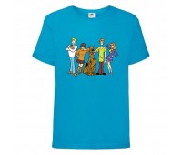 Футболка детская Скуби-Ду 1 (Scooby-Doo) голубая 164 см Футболка детская Скуби-Ду 1 (Scooby-Doo) голубая 164 см