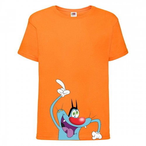 Футболка детская Огги и тараканы (Oggy and cockroaches) оранжевая (top OG or3) 104 см Футболка детская Огги и тараканы (Oggy and cockroaches) оранжевая (top OG or3) 104 см