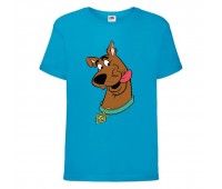 Футболка детская Скуби-Ду 2 (Scooby-Doo) голубая 164 см
