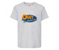 Футболка детская Огги и тараканы (Oggy and cockroaches) серая (top OG gr8) 104 см