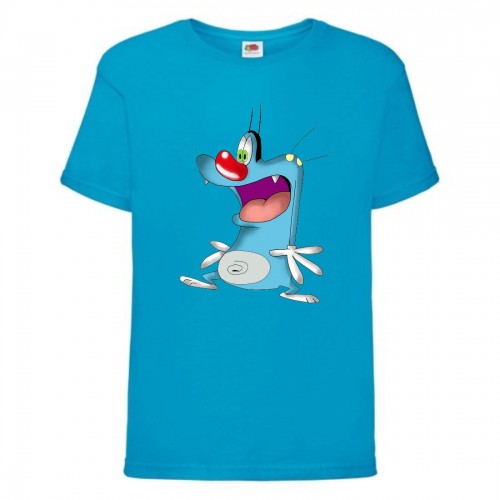 Футболка детская Огги и тараканы (Oggy and cockroaches) синяя (top OG blu1) 104 см Футболка детская Огги и тараканы (Oggy and cockroaches) синяя (top OG blu1) 104 см