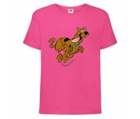 Футболка детская Скуби-Ду 3 (Scooby-Doo) розовая 116 см