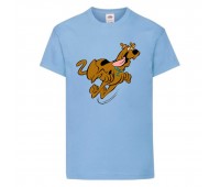 Футболка детская Скуби-Ду 3 (Scooby-Doo) светло-голубая 164 см