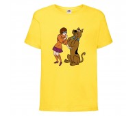 Футболка детская Скуби-Ду 4 (Scooby-Doo) желтая 116 см