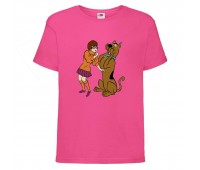Футболка детская Скуби-Ду 4 (Scooby-Doo) розовая 116 см
