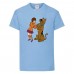 Футболка детская Скуби-Ду 4 (Scooby-Doo) светло-голубая 116 см