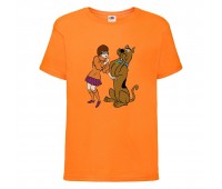 Футболка детская Скуби-Ду 4 (Scooby-Doo) оранжевая 116 см
