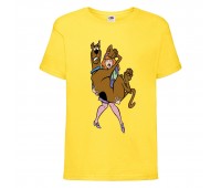 Футболка детская Скуби-Ду 5 (Scooby-Doo) желтая 116 см