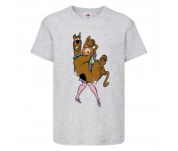 Футболка детская Скуби-Ду 5 (Scooby-Doo) серая 140 см