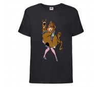 Футболка детская Скуби-Ду 5 (Scooby-Doo) черная 164 см