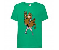 Футболка детская Скуби-Ду 5 (Scooby-Doo) зеленая 104 см