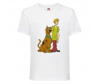 Футболка детская Скуби-Ду 6 (Scooby-Doo) белая 116 см