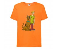 Футболка детская Скуби-Ду 6 (Scooby-Doo) оранжевая 116 см