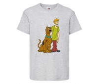 Футболка детская Скуби-Ду 6 (Scooby-Doo) серая 116 см
