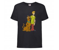 Футболка детская Скуби-Ду 6 (Scooby-Doo) черная 116 см