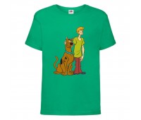 Футболка детская Скуби-Ду 6 (Scooby-Doo) зеленая 116 см