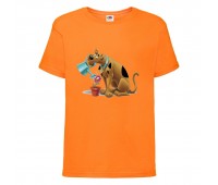 Футболка детская Скуби-Ду 7 (Scooby-Doo) оранжевая 164 см