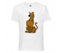 Футболка детская Скуби-Ду 8 (Scooby-Doo) белая 140 см