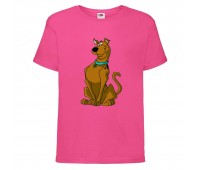 Футболка детская Скуби-Ду 8 (Scooby-Doo) розовая 116 см