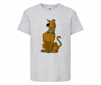 Футболка детская Скуби-Ду 8 (Scooby-Doo) серая 116 см