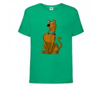 Футболка детская Скуби-Ду 8 (Scooby-Doo) зеленая 152 см