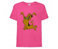 Футболка детская Скуби-Ду 9 (Scooby-Doo) розовая 116 см
