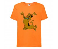 Футболка детская Скуби-Ду 9 (Scooby-Doo) оранжевая 116 см