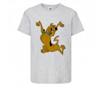 Футболка детская Скуби-Ду 9 (Scooby-Doo) серая 104 см