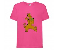 Футболка детская Скуби-Ду 10 (Scooby-Doo) розовая 104 см