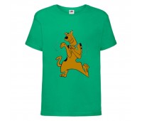 Футболка детская Скуби-Ду 10 (Scooby-Doo) зеленая 104 см