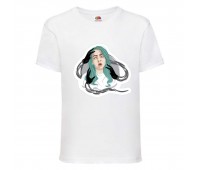 Футболка Билли Айлиш (Billie Eilish wh-8) белая 140 см