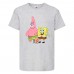 Футболка детская Спанч Боб 1 (Sponge Bob) серая 116 см