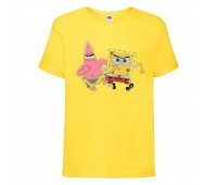 Футболка детская Спанч Боб 3 (Sponge Bob) желтая 104 см