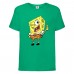Футболка детская Спанч Боб 2 (Sponge Bob) зеленая 104 см