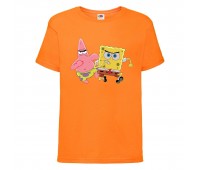 Футболка детская Спанч Боб 3 (Sponge Bob) оранжевая 104 см