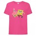 Футболка детская Спанч Боб 3 (Sponge Bob) розовая 104 см
