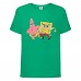 Футболка детская Спанч Боб 3 (Sponge Bob) зеленая 104 см