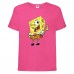 Футболка детская Спанч Боб 2 (Sponge Bob) розовая 104 см