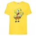 Футболка детская Спанч Боб 2 (Sponge Bob) желтая 104 см