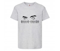 Футболка Билли Айлиш (Billie Eilish gr-5) серая 140 см