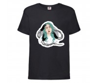 Футболка Билли Айлиш (Billie Eilish blc-4) черная 140 см