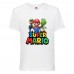 Футболка Супер Марио 7 (Super Mario) белая (SMar wh-2) 116 см