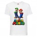 Футболка Супер Марио 10 (Super Mario) белая (SMar wh-5) 116 см