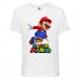 Футболка Супер Марио 12 (Super Mario) белая (SMar wh-7) 116 см