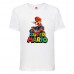Футболка Супер Марио 1 (Super Mario) белая (SMar wh-02) 116 см