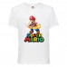 Футболка Супер Марио 4 (Super Mario) белая (SMar wh-05) 116 см